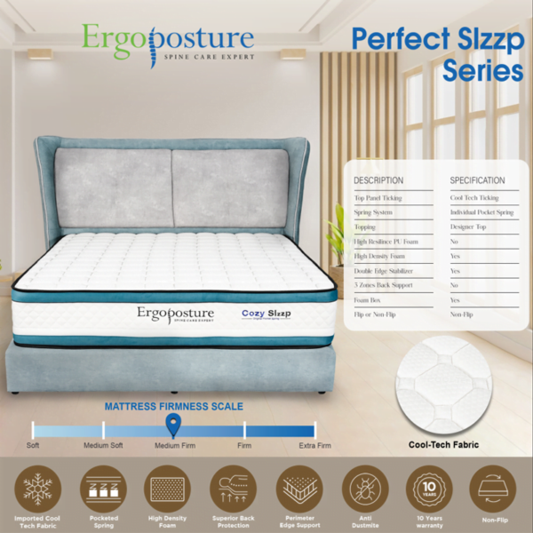 Ergoposture Spine Care COZY SLZZP Mattress - Image 2