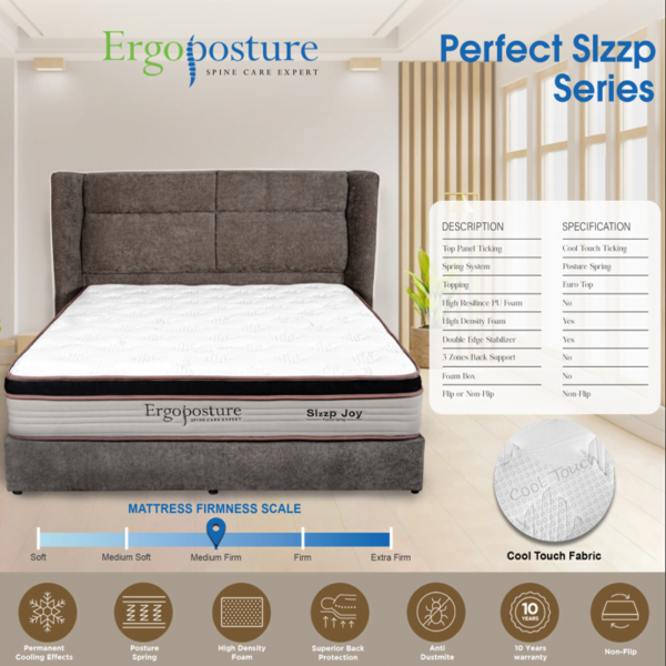 Ergoposture Spine Care SLZZP JOY Mattress - Image 2