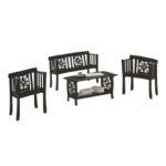 Thorsten Wooden Sofa Set