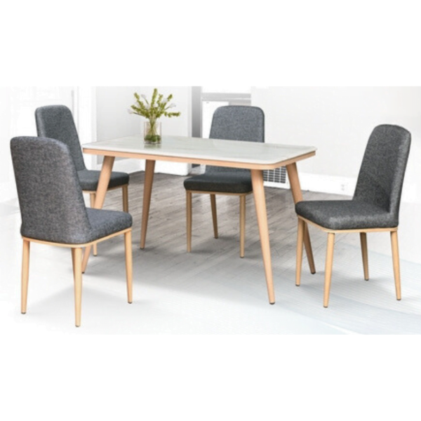 OBSIDIAN Marble Dining Set - Image 5