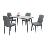 OBSIDIAN Marble Dining Set - Image 6