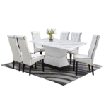 SNOWY Marble Dining Set - Image 3