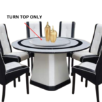 CHESS Marble Dining Table Turn Top