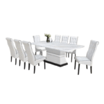 SNOWY Marble Dining Set