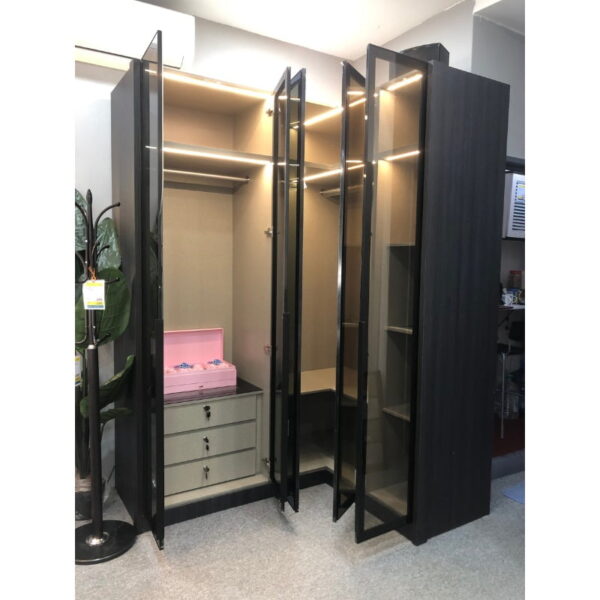 LED L Shape Wardrobe (L32 x 40 x 16 x H96'') - Image 2
