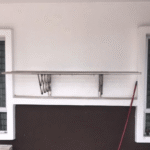 VEIKS Wall Mounted Retractable Cloth Hanger - Image 3