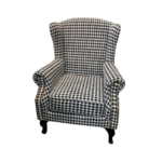 CHECKER Chesterfield Wing Chair