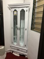 NATALIE Old Style Glass Display Cabinet (CORNER) - Image 2