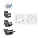 FLUFF Recliner Sofa Set - Image 2