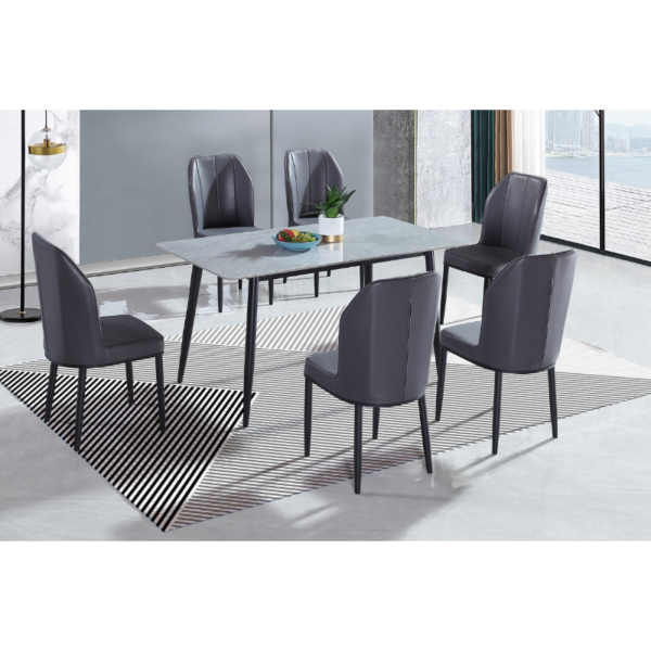 GRAY Ceramic Dining Set - Image 2
