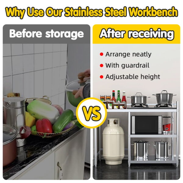 TUF Stainless Steel Kitchen Rack - Image 5