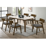 VOUIS BIADY Marble Dining Set