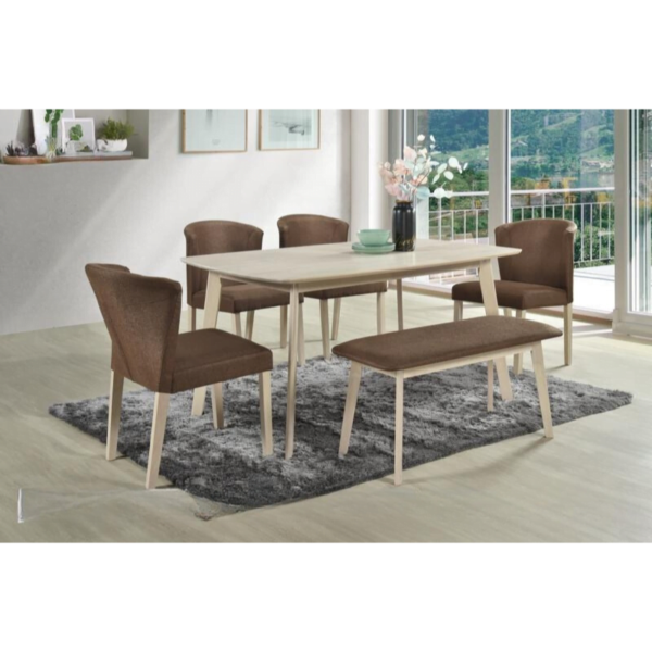 FIENTALO Wooden Dining Set - Image 4