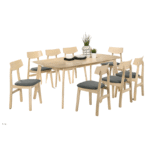 SPANIO Wooden Dining Set
