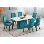 PADRA Chesterfield Marble Dining Set - Image 4