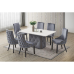 PADRA Chesterfield Marble Dining Set - Image 3