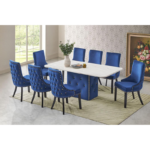 PADRA Chesterfield Marble Dining Set - Image 2