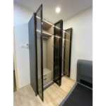 ALYSSA 5x8 LED Glass Open Door Wardrobe - Image 3