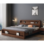 SAYAKA Wooden Bed - Image 2