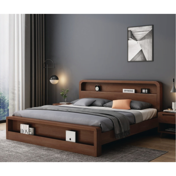 SAYAKA Wooden Bed - Image 2