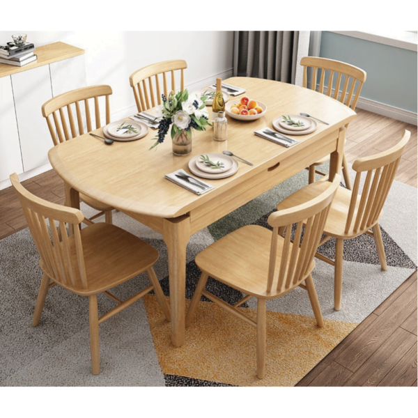GEN Foldable Wooden Dining Set - Image 2