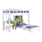 SPATA Wooden Loft Bed Set