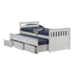 RAVINE Wooden Pull Out Drawer Bed