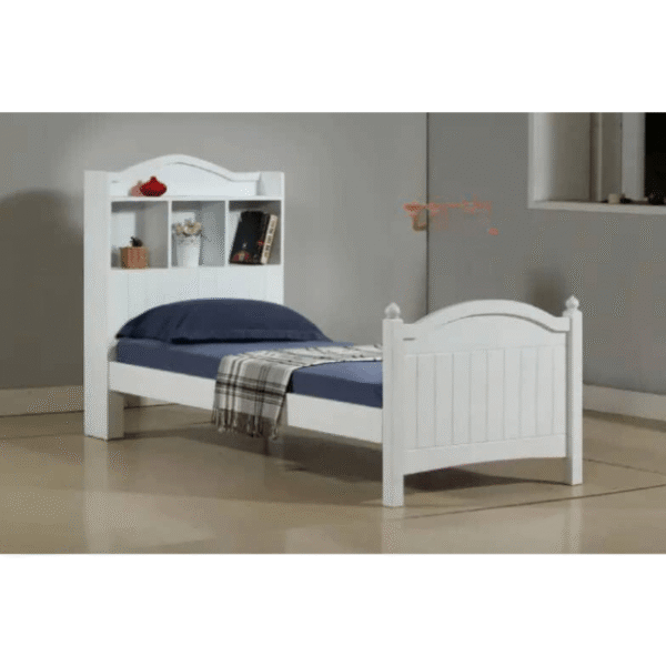 LADORA Wooden Bed with Cabinet - Image 2