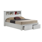 OLUFSEN Wooden Drawer Bed with Cabinet