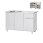 COBALT Low Kitchen Cabinet with Sinki - Image 2
