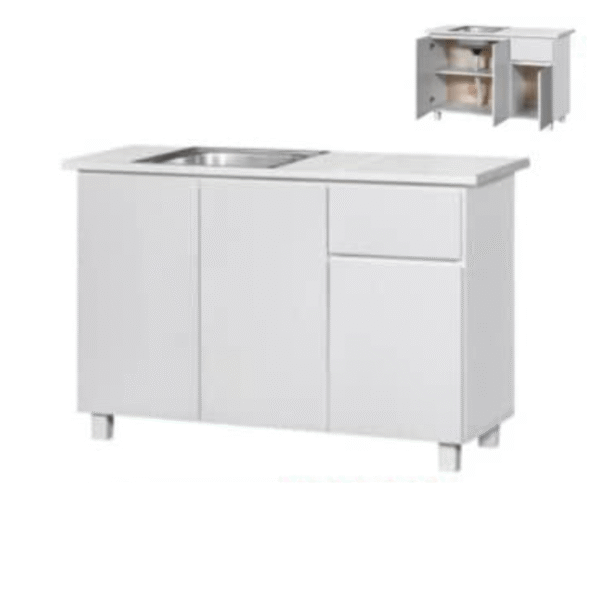 COBALT Low Kitchen Cabinet with Sinki - Image 2