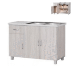 QUORA Low Kitchen Cabinet with Sinki - Image 4