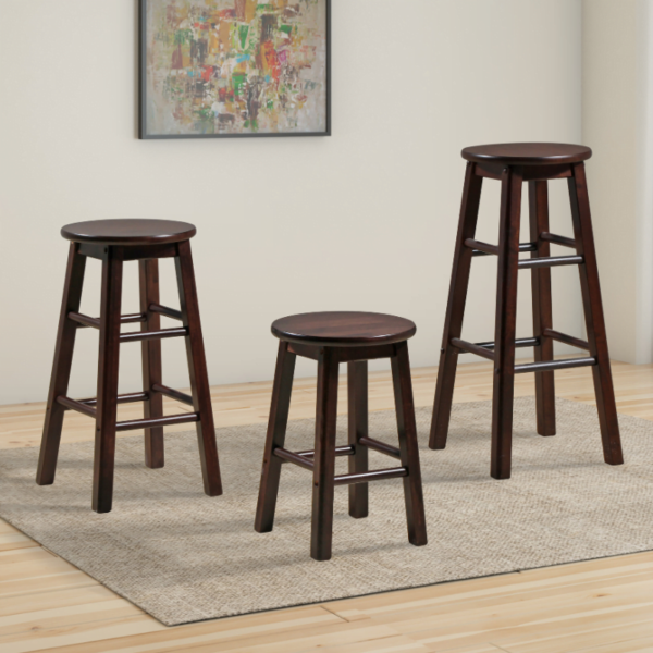 Solid Wood Stool - Image 4