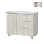 PIONIER Low Kitchen Cabinet