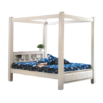 AMOLIS Wooden Poster Bed