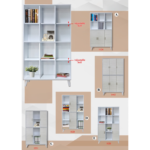 SWANNE Customizable Book Shelf - Image 2