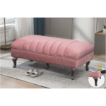 KITTIE Chesterfield Bench Chair Ottoman