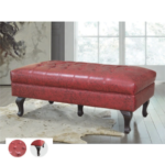 LIA Chesterfield Bench Chair Ottoman