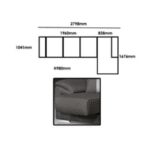 BAREL L Shape Pull-Out Sofa - Image 3