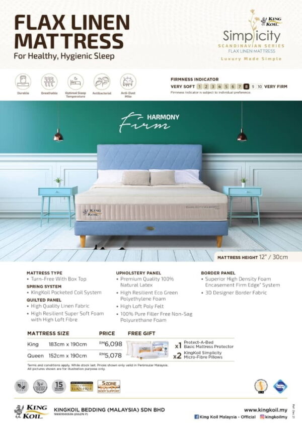 King Koil Simplicity HARMONY FIRM Mattress - Image 6