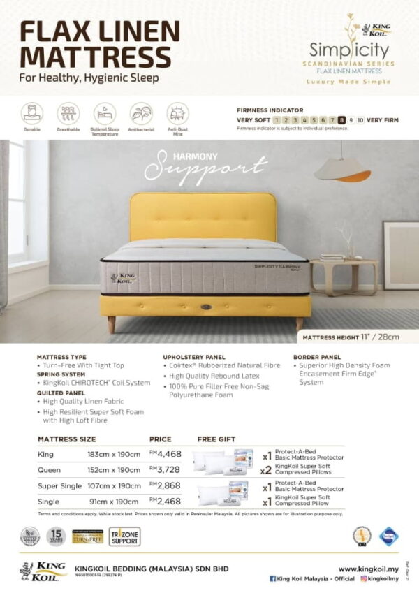 King Koil Simplicity HARMONY SUPPORT Mattress - Image 5