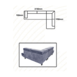 CIRUS Corner Sofa - Image 2