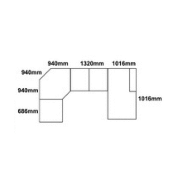 CONZA Corner Push Back Sofa - Image 2