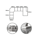 HYDRA Corner Push Back Sofa - Image 2