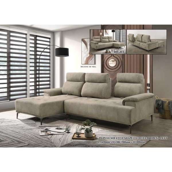 MELANDO L Shape Push Back Sofa - Image 2
