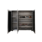 SOLENT II Aluminium Shoe Cabinet - Image 2