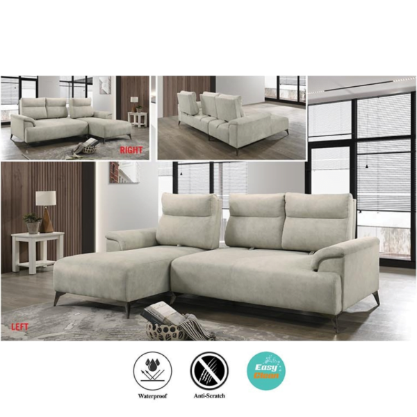 FRAPPU L Shape Push Back Sofa - Image 3