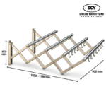 ASTER Wall Mounted Retractable Cloth Hanger - Image 2