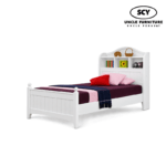 CAMBRIA Wooden Bed with Bookshelf