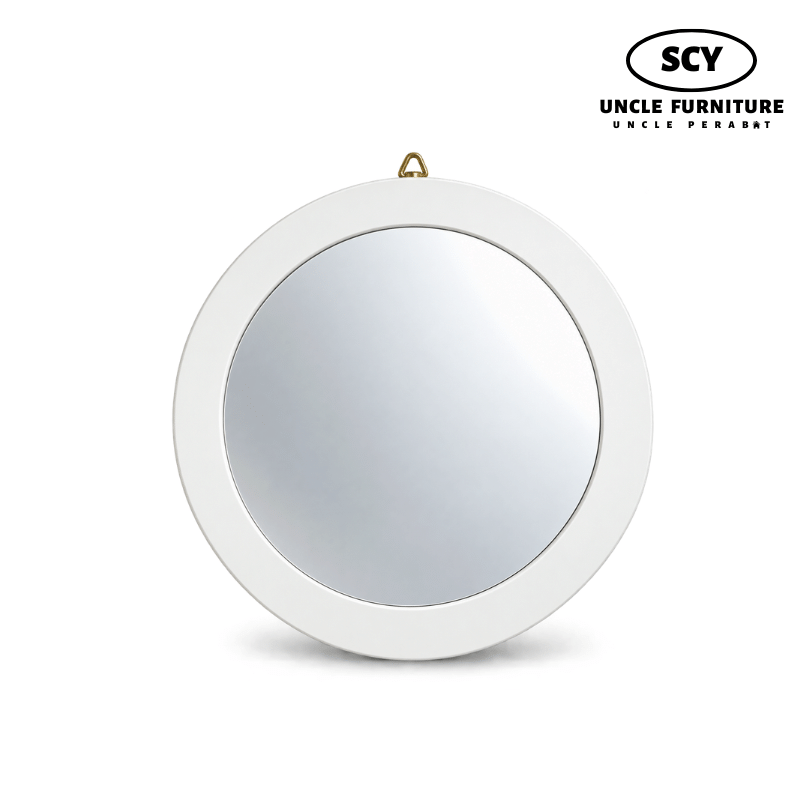 CLARISSE Big Mirror white CLARISSE Big Round Mirror - Image 1